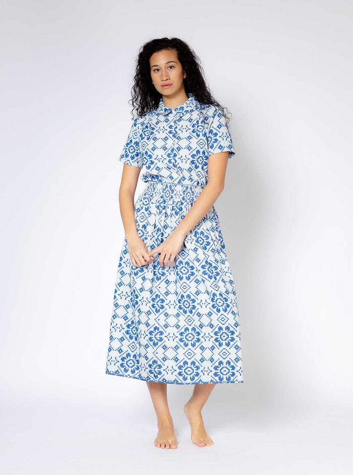 Ace & Jig Rara Midi | Spring 25 | Blue Pastime