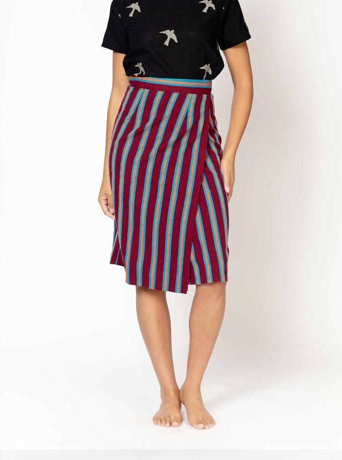 ace & jig reversible wrap skirt | fall 24 | rally