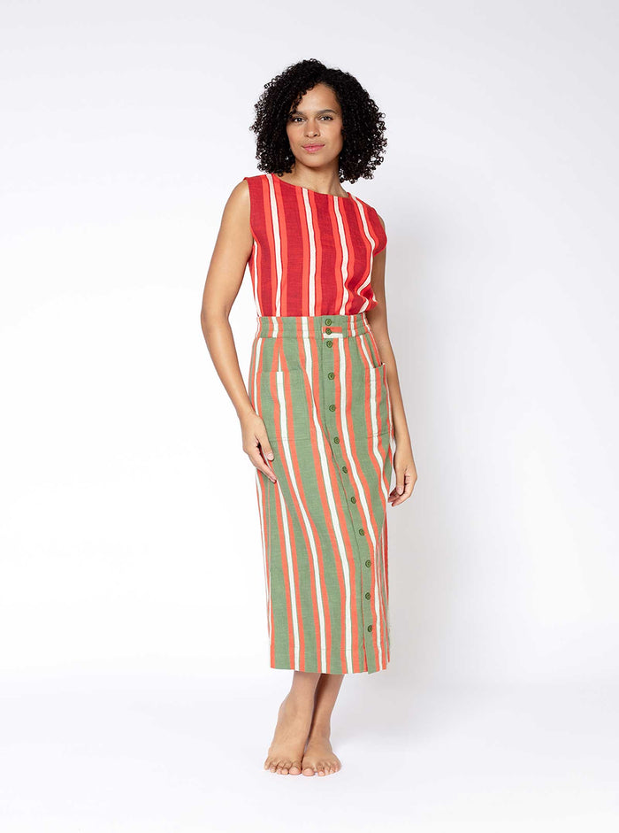 Ace & Jig Ruth Skirt | Pre Spring 25 | Fennel