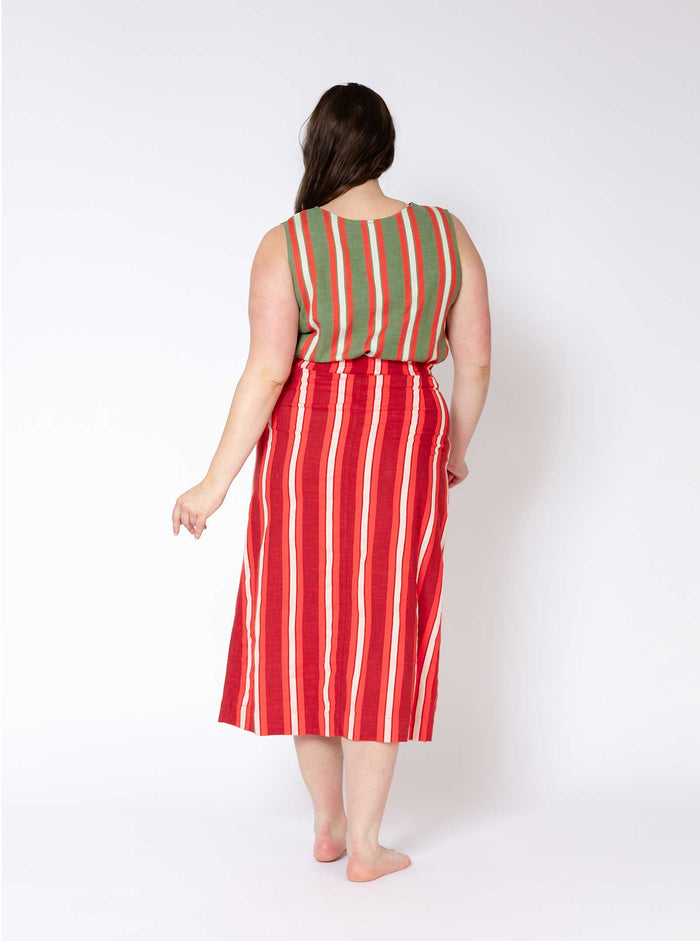 Ace & Jig Ruth Skirt | Pre Spring 25 | Madder