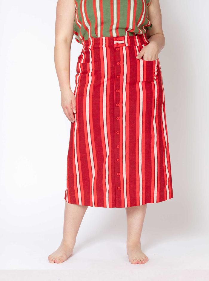 ace & jig ruth skirt | pre spring 25 | madder