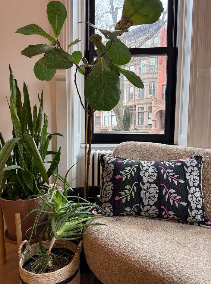 ace & jig snuggle piped pillow | home | needlepoint