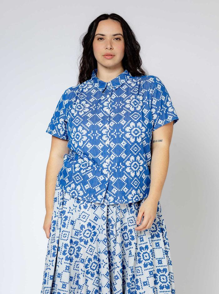ace & jig winnie top | spring 25 | blue pastime