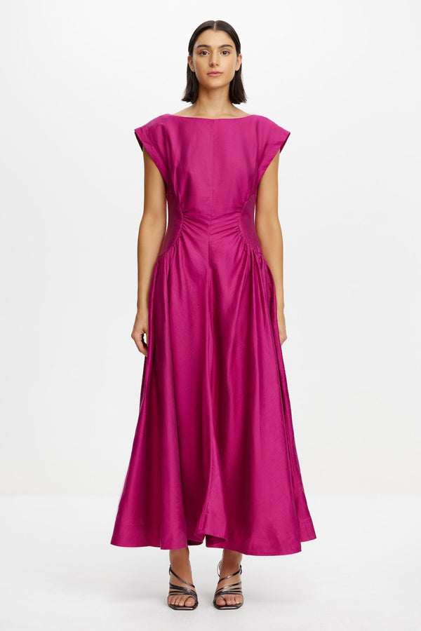 acler EMERY MIDI DRESS