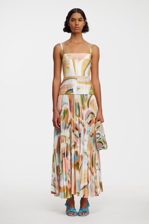 acler LEASGILL MIDI DRESS