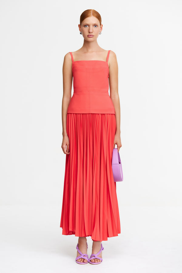 acler LEASGILL MIDI DRESS