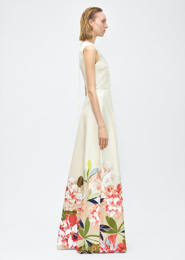 Adam Lippes Alienor Dress Champagne Multi
