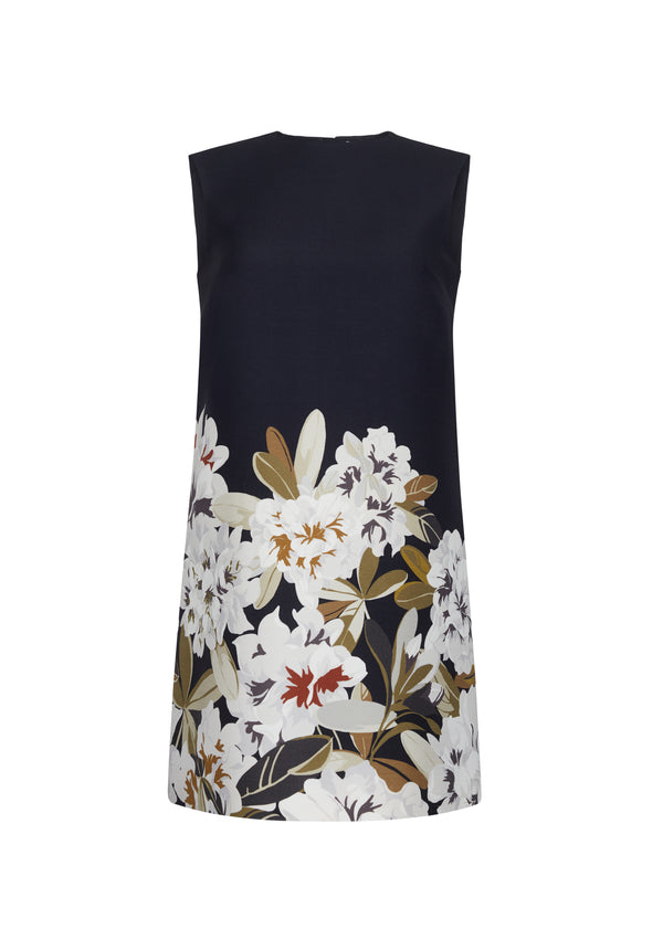 Adam Lippes Ani Dress Black/White Floral