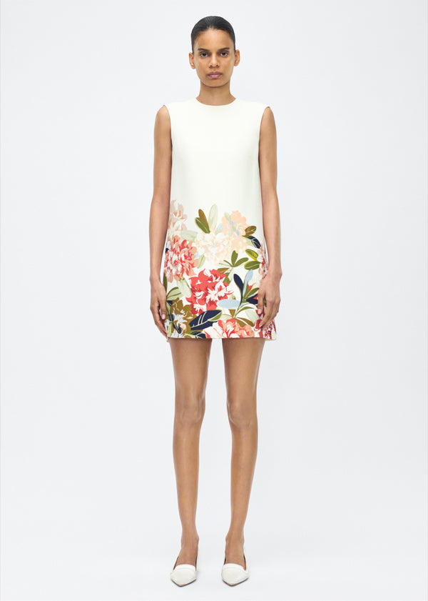 adam lippes ani dress Ivory Multi Floral