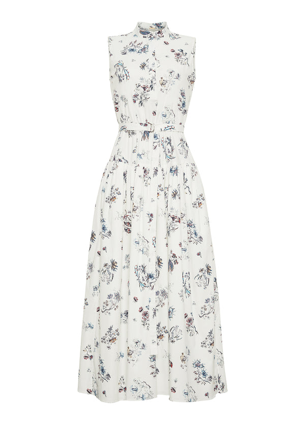 Adam Lippes Arden Dress White Floral