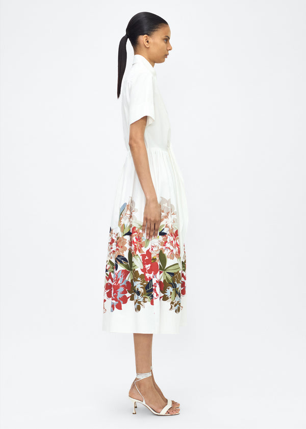 Adam Lippes Attacher Dress White Multi