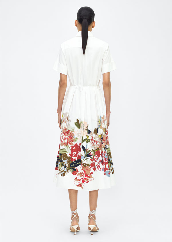 Adam Lippes Attacher Dress White Multi