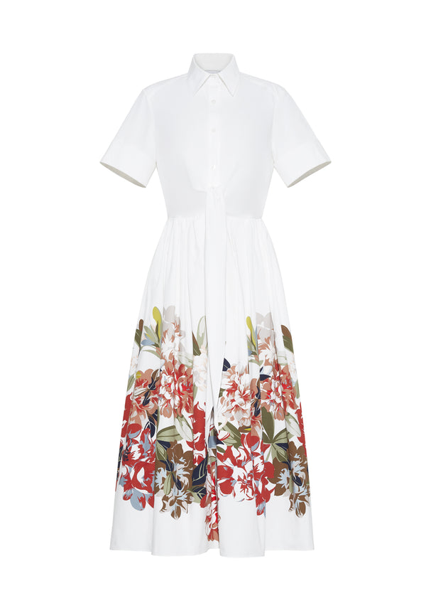 Adam Lippes Attacher Dress White Multi