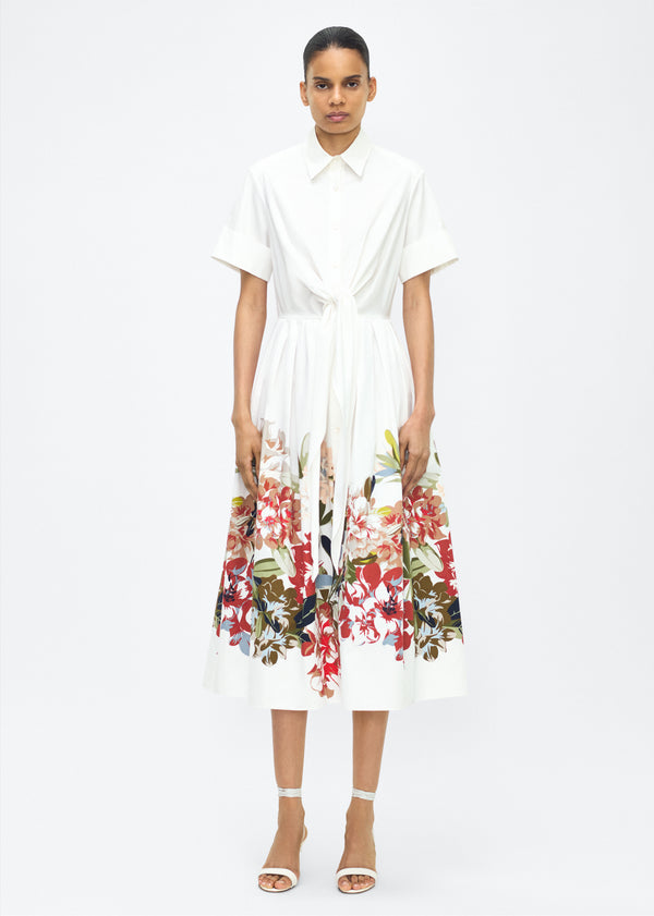 adam lippes attacher dress White Multi