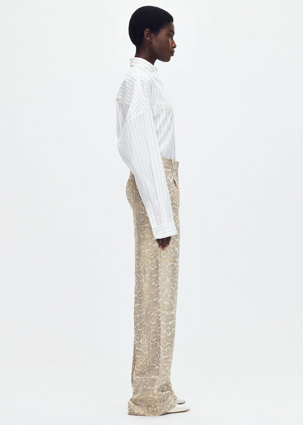 Adam Lippes Banks Pant Pale Grey Multi