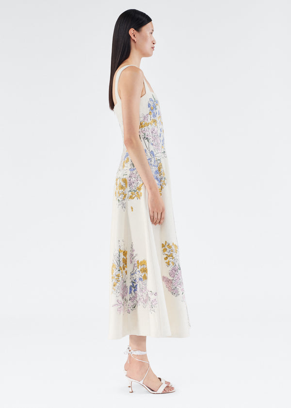 Adam Lippes Bella Dress Floral Multi