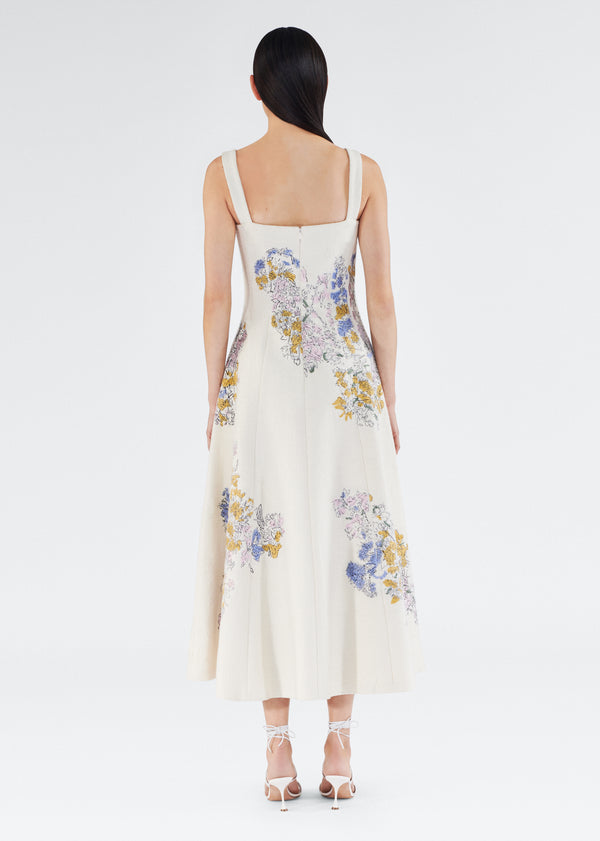 Adam Lippes Bella Dress Floral Multi