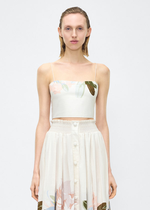 adam lippes bex top Champagne Multi