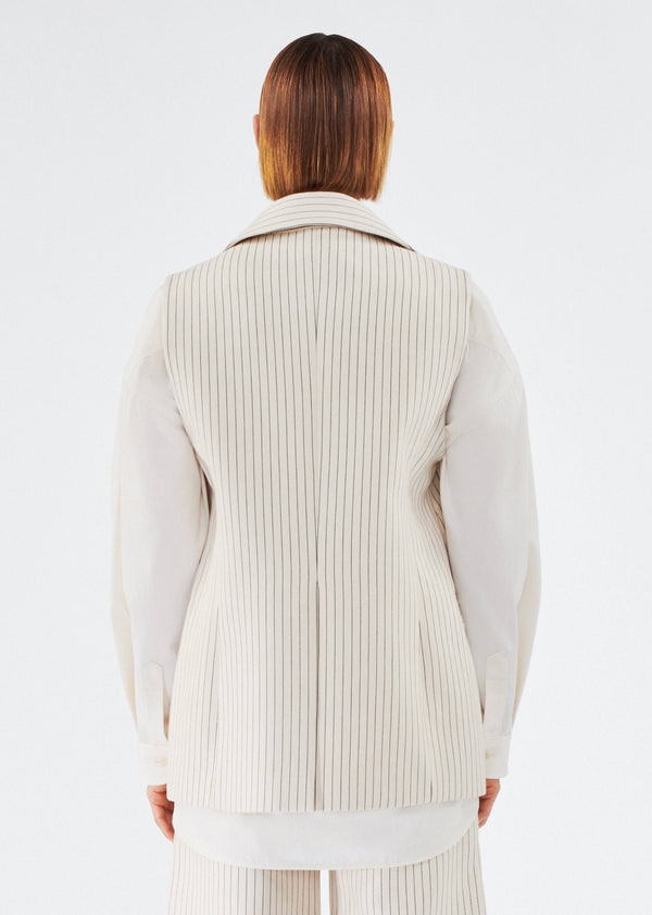 Adam Lippes Callan Vest Canvas/Indigo