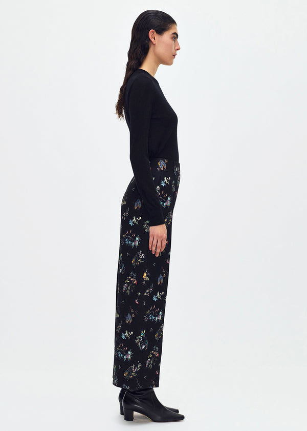 Adam Lippes Callen Pant Black Floral