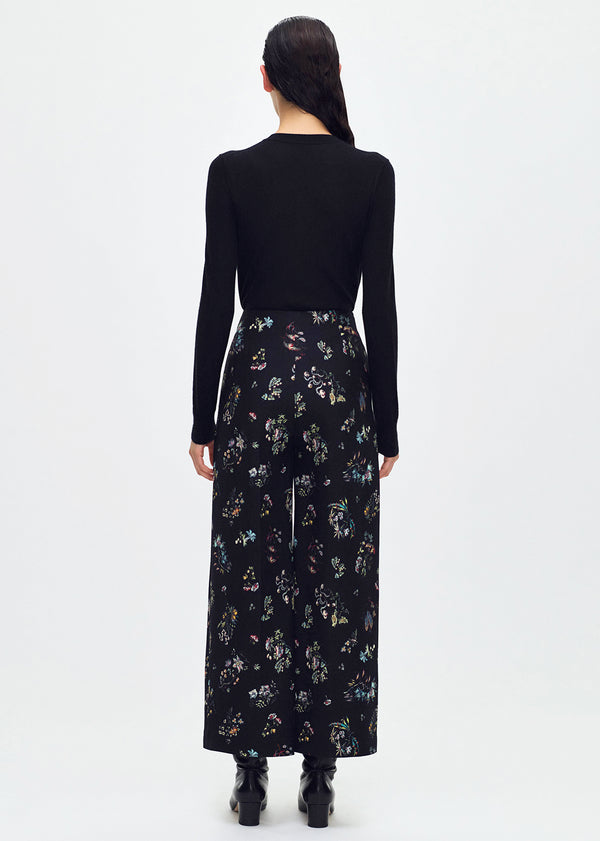 Adam Lippes Callen Pant Black Floral