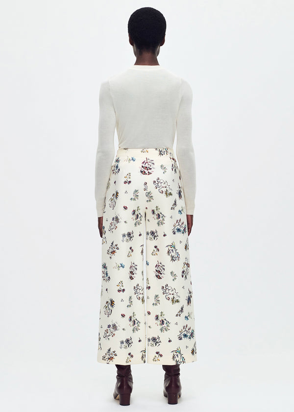 Adam Lippes Callen Pant Ivory Floral