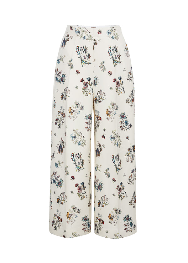 Adam Lippes Callen Pant Ivory Floral