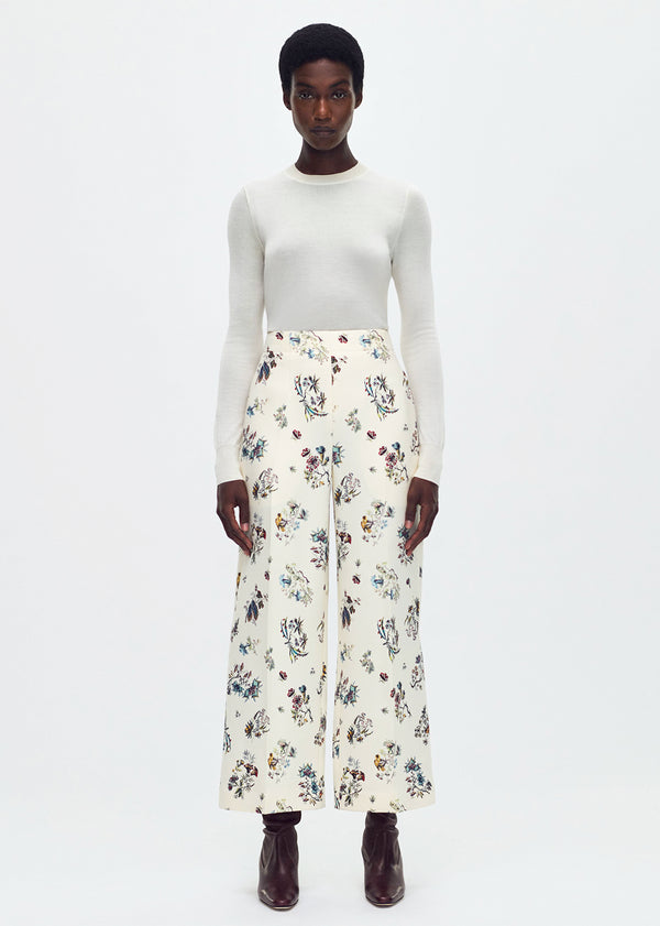 adam lippes callen pant Ivory Floral