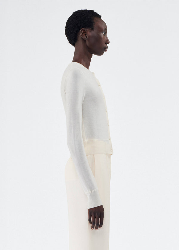 Adam Lippes Cardigan Ivory
