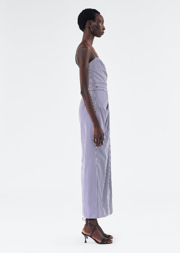 Adam Lippes Cari Dress Navy/White