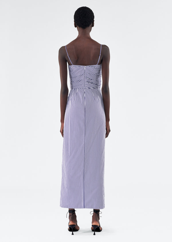 Adam Lippes Cari Dress Navy/White