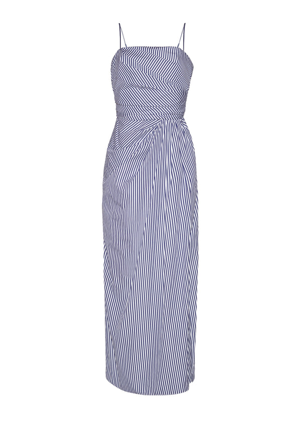 Adam Lippes Cari Dress Navy/White