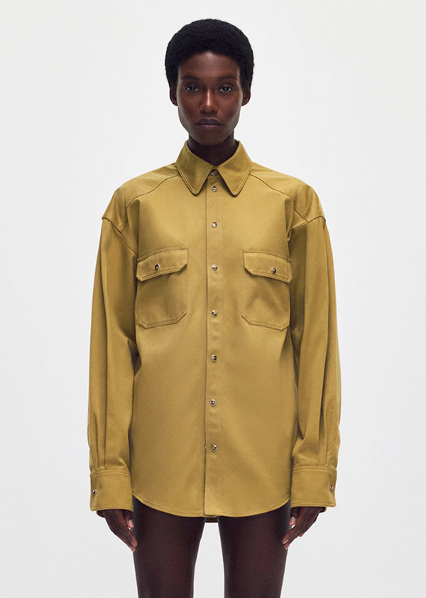 adam lippes carter top Khaki