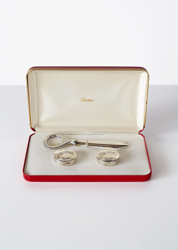 adam lippes cartier silver drinkware set