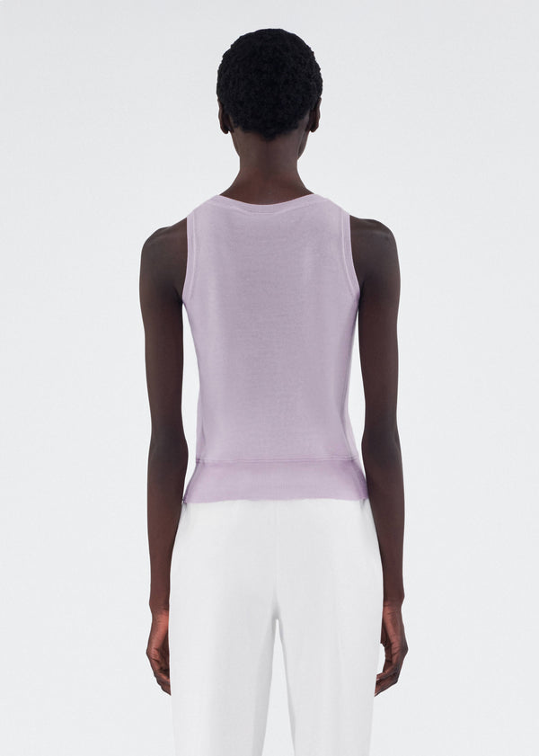 Adam Lippes Cashmere Silk Shell Lilac