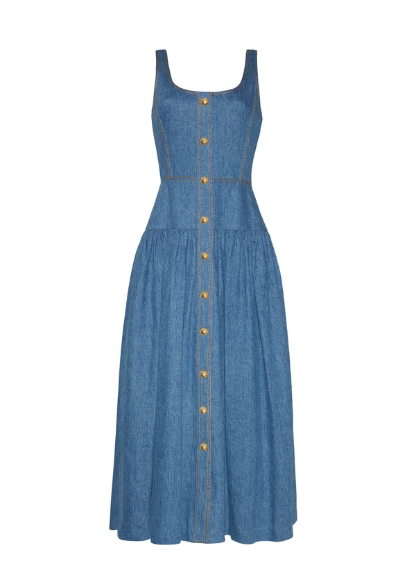 Adam Lippes Cassie Dress Stone Wash