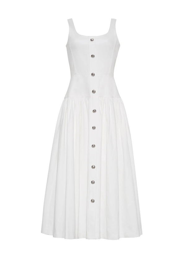 Adam Lippes Cassie Dress White