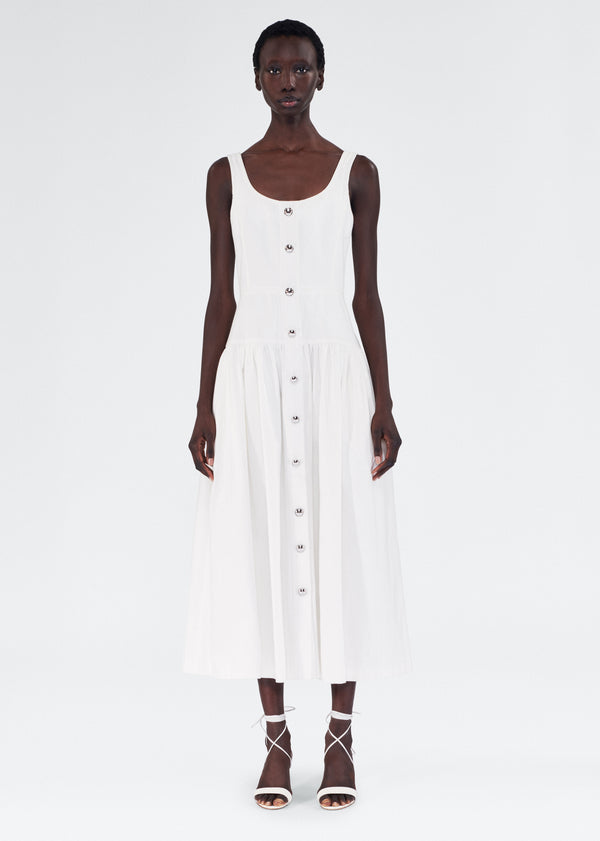 adam lippes cassie dress White