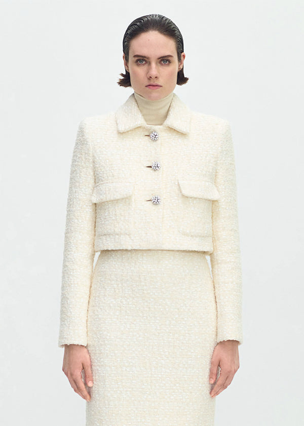 adam lippes cecil jacket Ivory