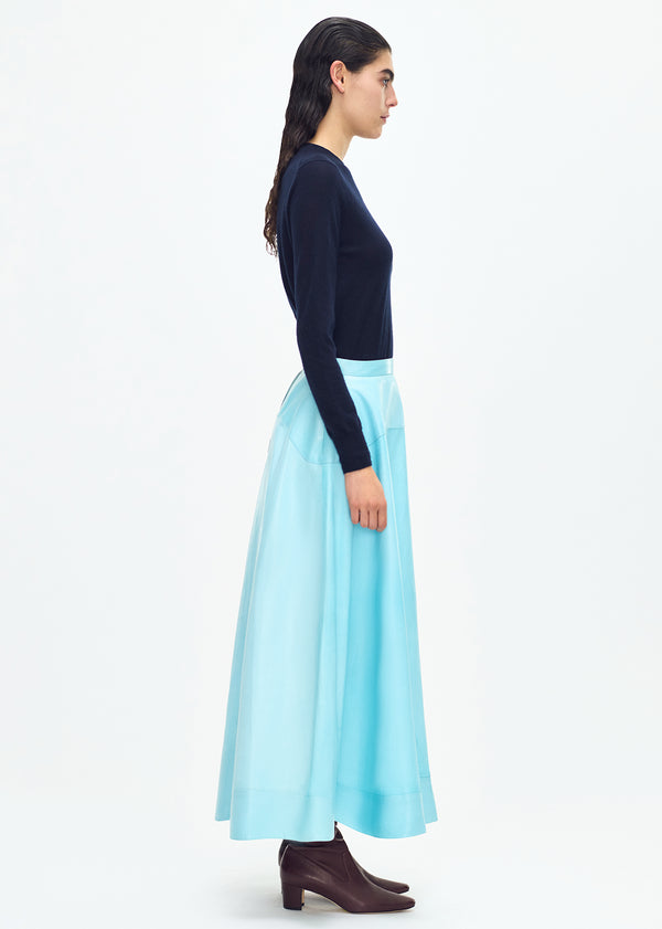 Adam Lippes Cody Skirt Aqua