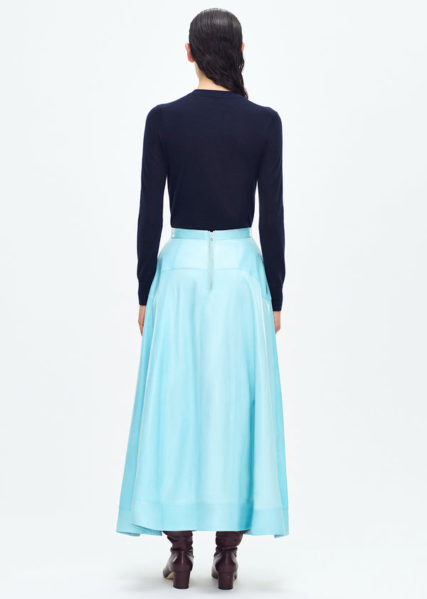 Adam Lippes Cody Skirt Aqua