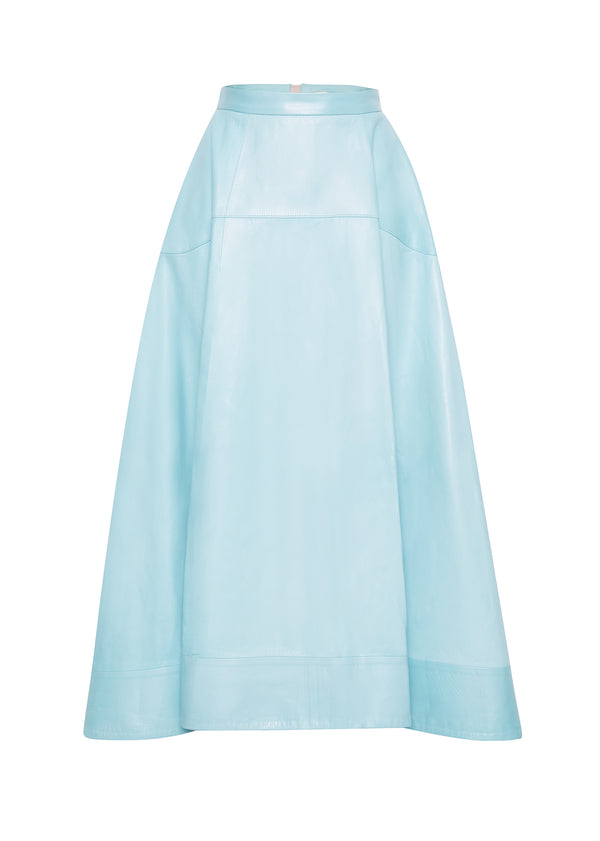 Adam Lippes Cody Skirt Aqua