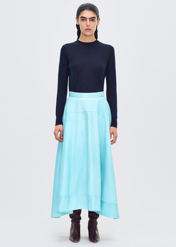 adam lippes cody skirt Aqua
