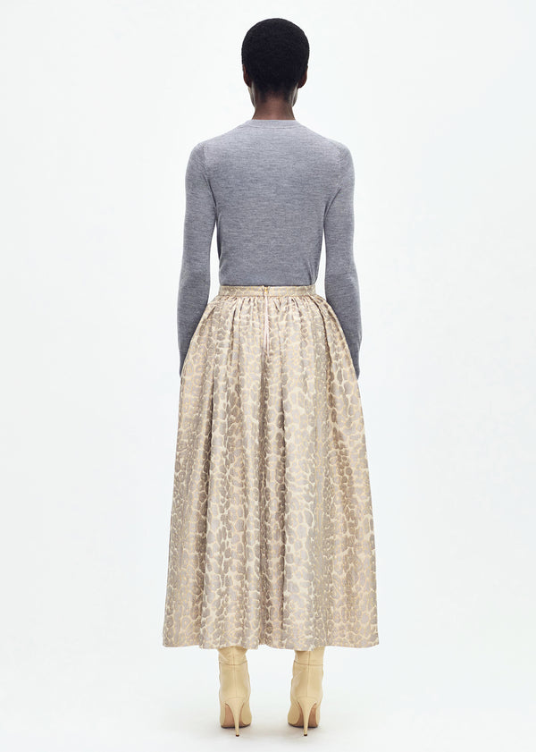Adam Lippes Cosmina Skirt Pale Grey Multi