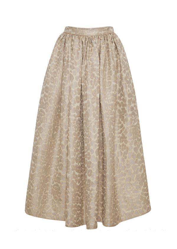 Adam Lippes Cosmina Skirt Pale Grey Multi