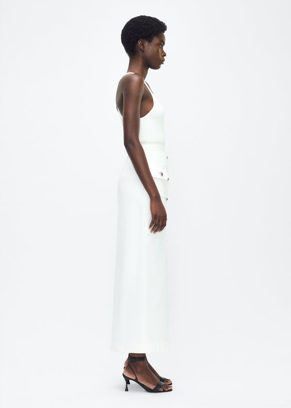 Adam Lippes Dakota Skirt White