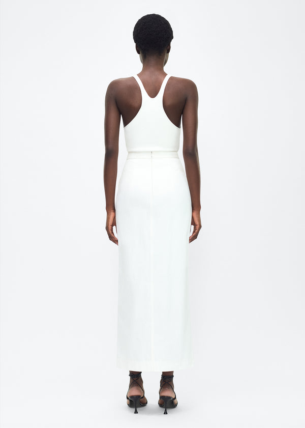 Adam Lippes Dakota Skirt White