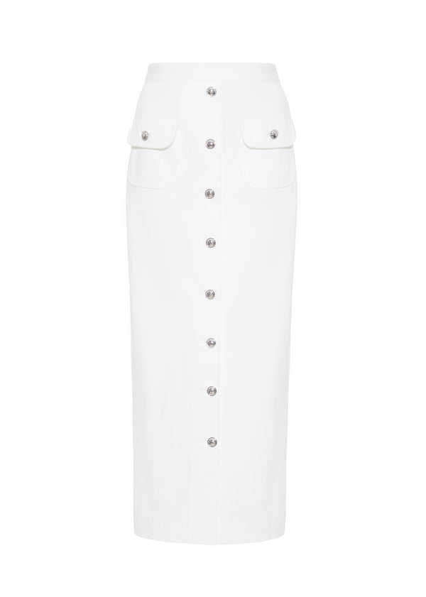 Adam Lippes Dakota Skirt White