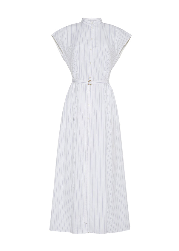 Adam Lippes Dejeuner Dress White/Ink