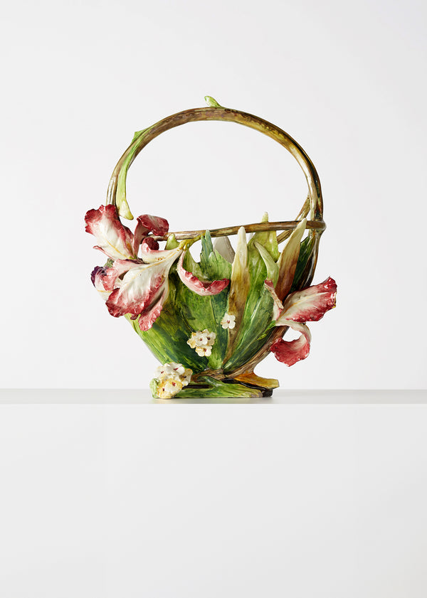 adam lippes delphin massier basket vase